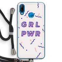 CaseCompany GRL PWR: Huawei P20 Lite Transparant Hoesje met koord