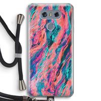 CaseCompany Electric Times: LG G6 Transparant Hoesje met koord
