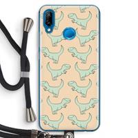 CaseCompany Dinos: Huawei P20 Lite Transparant Hoesje met koord