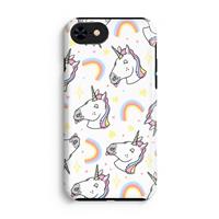 CaseCompany Rainbow Unicorn: iPhone 7 Tough Case