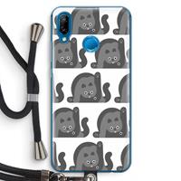 CaseCompany Cats: Huawei P20 Lite Transparant Hoesje met koord