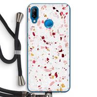 CaseCompany Terrazzo N°9: Huawei P20 Lite Transparant Hoesje met koord