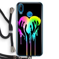 CaseCompany Hold My Heart: Huawei P20 Lite Transparant Hoesje met koord