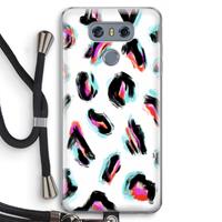 CaseCompany Cheetah color: LG G6 Transparant Hoesje met koord