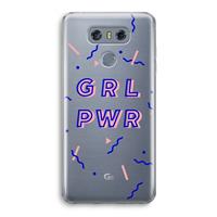 CaseCompany GRL PWR: LG G6 Transparant Hoesje