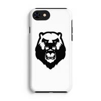 CaseCompany Angry Bear (white): iPhone 7 Tough Case