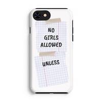 CaseCompany No Girls Allowed Unless: iPhone 7 Tough Case