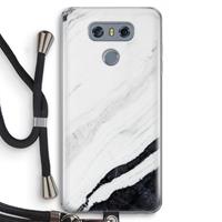 CaseCompany Elegante marmer: LG G6 Transparant Hoesje met koord