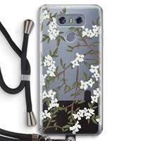 CaseCompany Blossoming spring: LG G6 Transparant Hoesje met koord