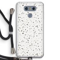 CaseCompany Terrazzo N°14: LG G6 Transparant Hoesje met koord