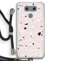 CaseCompany Terrazzo N°20: LG G6 Transparant Hoesje met koord