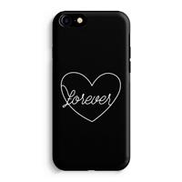 CaseCompany Forever heart black: iPhone 7 Tough Case
