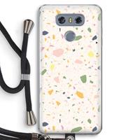 CaseCompany Terrazzo N°21: LG G6 Transparant Hoesje met koord