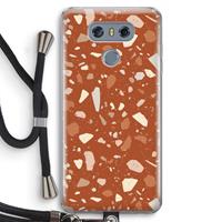 CaseCompany Terrazzo N°22: LG G6 Transparant Hoesje met koord