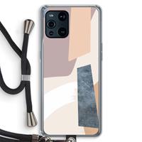 CaseCompany Luca: Oppo Find X3 Pro Transparant Hoesje met koord