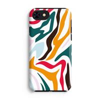 CaseCompany Colored Zebra: iPhone 7 Tough Case