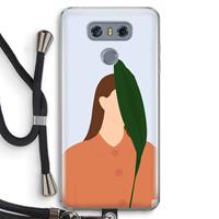 CaseCompany Leaf: LG G6 Transparant Hoesje met koord