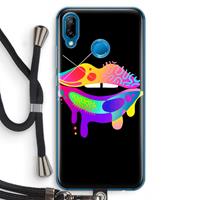 CaseCompany Lip Palette: Huawei P20 Lite Transparant Hoesje met koord