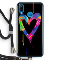 CaseCompany Melts My Heart: Huawei P20 Lite Transparant Hoesje met koord