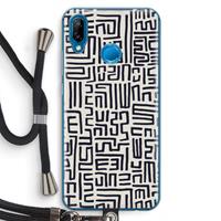 CaseCompany Moroccan Print: Huawei P20 Lite Transparant Hoesje met koord