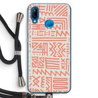 CaseCompany Marrakech Pink: Huawei P20 Lite Transparant Hoesje met koord