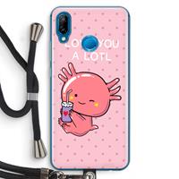 CaseCompany Love You A Lotl: Huawei P20 Lite Transparant Hoesje met koord