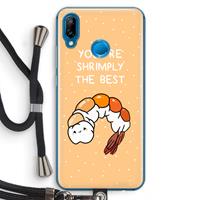 CaseCompany You're Shrimply The Best: Huawei P20 Lite Transparant Hoesje met koord