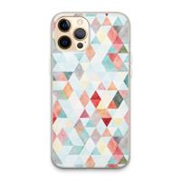 CaseCompany Gekleurde driehoekjes pastel: iPhone 13 Pro Max Transparant Hoesje