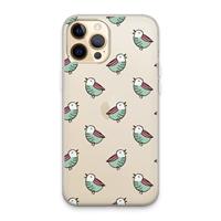 CaseCompany Vogeltjes: iPhone 13 Pro Max Transparant Hoesje