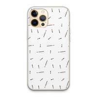 CaseCompany Hipster stripes: iPhone 13 Pro Max Transparant Hoesje