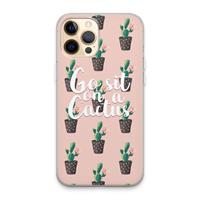 CaseCompany Cactus quote: iPhone 13 Pro Max Transparant Hoesje