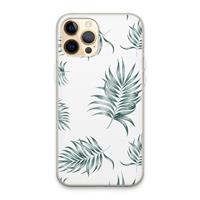 CaseCompany Simple leaves: iPhone 13 Pro Max Transparant Hoesje