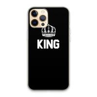 CaseCompany King zwart: iPhone 13 Pro Max Transparant Hoesje