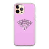 CaseCompany Home Is Where The Wifi Is: iPhone 13 Pro Max Transparant Hoesje