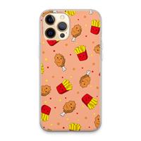 CaseCompany Chicken 'n Fries: iPhone 13 Pro Max Transparant Hoesje