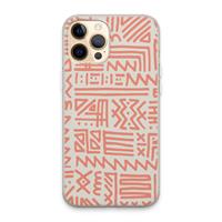 CaseCompany Marrakech Pink: iPhone 13 Pro Max Transparant Hoesje