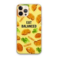 CaseCompany Eat Balanced: iPhone 13 Pro Max Transparant Hoesje