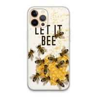 CaseCompany Let it bee: iPhone 13 Pro Max Transparant Hoesje