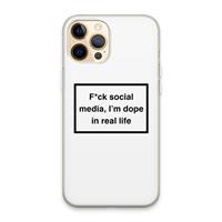 CaseCompany I'm dope: iPhone 13 Pro Max Transparant Hoesje