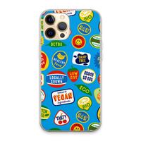 CaseCompany Fruitsticker: iPhone 13 Pro Max Transparant Hoesje