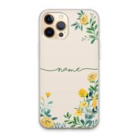 CaseCompany Gele bloemen: iPhone 13 Pro Max Transparant Hoesje