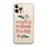 CaseCompany Optimistic flower girl: iPhone 13 Pro Max Transparant Hoesje