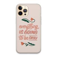 CaseCompany Optimistic flower girl: iPhone 13 Pro Max Transparant Hoesje