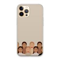 CaseCompany Girls girls girls: iPhone 13 Pro Max Transparant Hoesje