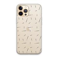 CaseCompany Hipster stripes: iPhone 13 Pro Max Transparant Hoesje