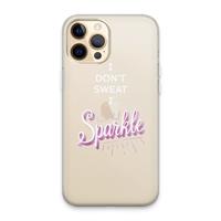 CaseCompany Sparkle quote: iPhone 13 Pro Max Transparant Hoesje