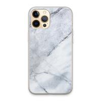 CaseCompany Witte marmer: iPhone 13 Pro Max Transparant Hoesje