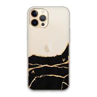 CaseCompany Gouden marmer: iPhone 13 Pro Max Transparant Hoesje
