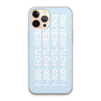 CaseCompany Hotline bling blue: iPhone 13 Pro Max Transparant Hoesje