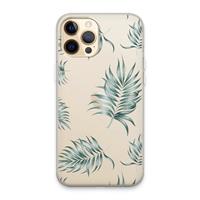 CaseCompany Simple leaves: iPhone 13 Pro Max Transparant Hoesje